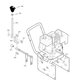 Shift Yoke Diagram and Parts List for 6240810X85-18-2857-28 2007 Briggs and Stratton Snow Blower